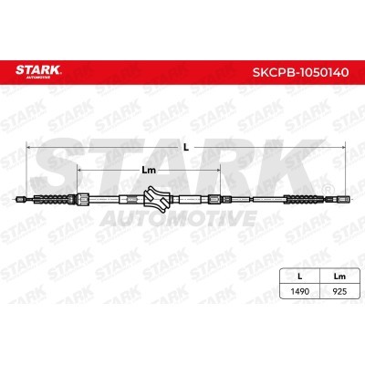 Cable Pull, Parking Brake Stark SKCPB-1050140 SKCPB-1050140 - photo 3
