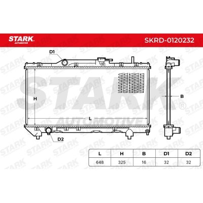 Radiator, Engine Cooling Stark SKRD-0120232 SKRD-0120232 - photo 9
