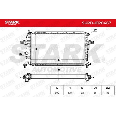 Radiator, Engine Cooling Stark SKRD-0120467 SKRD-0120467 - photo 9