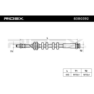 Brake Hose RIDEX 83B0392 83B0392 - photo 5
