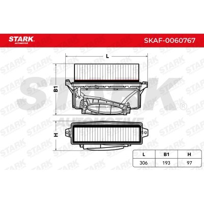 Air Filter Stark SKAF-0060767 SKAF-0060767 - photo 2