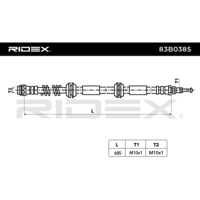Brake Hose RIDEX 83B0385 83B0385 - photo 4