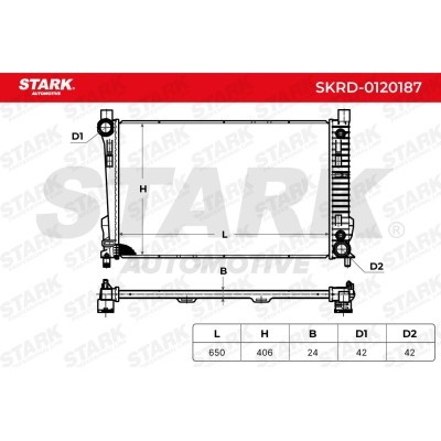 Radiator, Engine Cooling Stark SKRD-0120187 SKRD-0120187 - photo 4