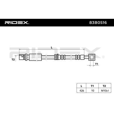 Brake Hose RIDEX 83B0516 83B0516 - photo 6