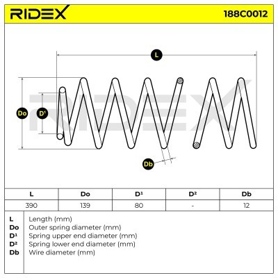 Suspension Spring RIDEX 188C0012 188C0012 - photo 5