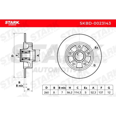 Brake Disc Stark SKBD-0023143 SKBD-0023143 - photo 5