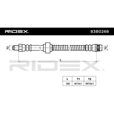 Brake Hose RIDEX 83B0268 83B0268 - photo 6