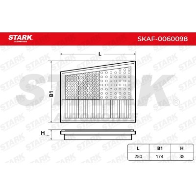 Air Filter Stark SKAF-0060098 SKAF-0060098 - photo 3
