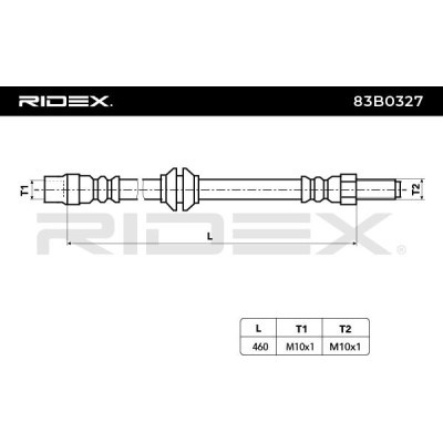 Brake Hose RIDEX 83B0327 83B0327 - photo 3