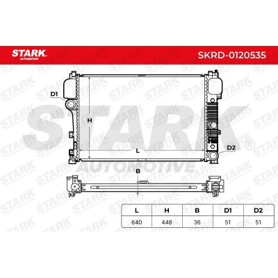 Radiator, Engine Cooling Stark SKRD-0120535 SKRD-0120535 - photo 5