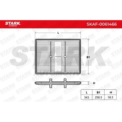 Air Filter Stark SKAF-0061466 SKAF-0061466 - photo 2