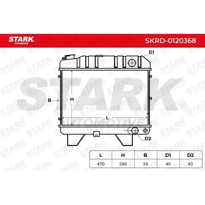 Radiator, Engine Cooling Stark SKRD-0120368 SKRD-0120368 - photo 5