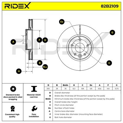 Brake Disc RIDEX 82B2109 82B2109 - photo 7