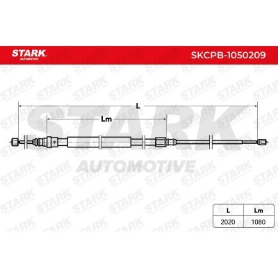 Cable Pull, Parking Brake Stark SKCPB-1050209 SKCPB-1050209 - photo 7