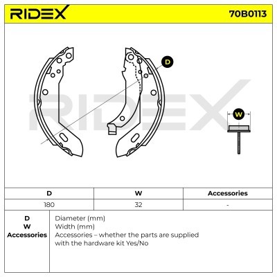 Brake Pads Set RIDEX 70B0113 70B0113 - photo 5