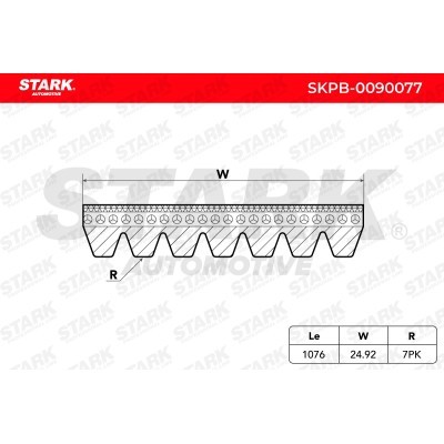 V-Ribbed Belt Stark SKPB-0090077 SKPB-0090077 - photo 6