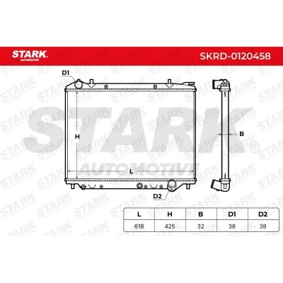 Radiator, Engine Cooling Stark SKRD-0120458 SKRD-0120458 - photo 5