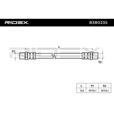 Brake Hose RIDEX 83B0235 83B0235 - photo 3