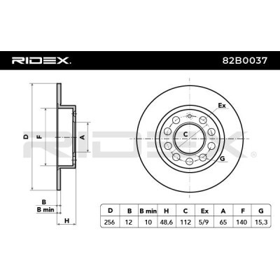 Brake Disc RIDEX 82B0037 82B0037 - photo 7