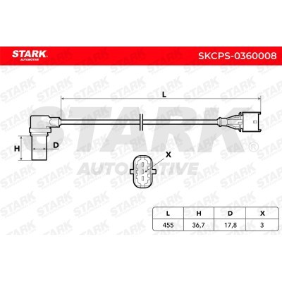 Crankshaft Pulse Sensor Stark SKCPS-0360008 SKCPS-0360008 - photo 3