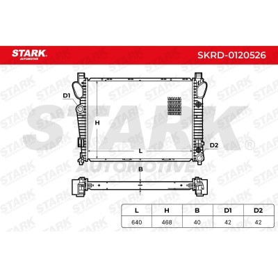 Radiator, Engine Cooling Stark SKRD-0120526 SKRD-0120526 - photo 4