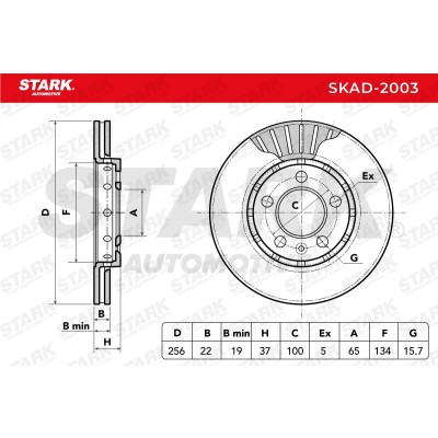 Brake Disc Stark SKAD-2003 SKAD-2003 - photo 6