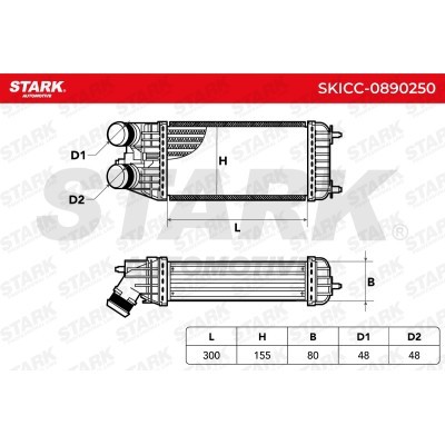 Intercooler, Charger Stark SKICC-0890250 SKICC-0890250 - photo 5