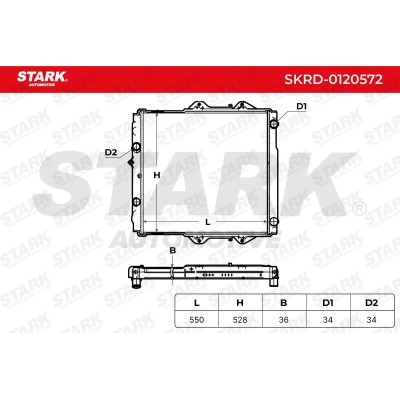 Radiator, Engine Cooling Stark SKRD-0120572 SKRD-0120572 - photo 5