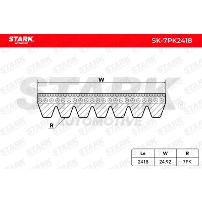 V-Ribbed Belt Stark SK-7PK2418 SK-7PK2418 - photo 5