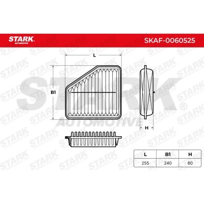 Air Filter Stark SKAF-0060525 SKAF-0060525 - photo 3
