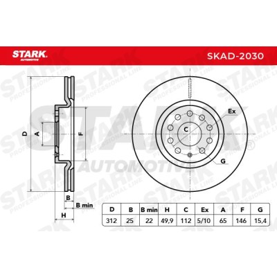 Brake Disc Stark SKAD-2030 SKAD-2030 - photo 8