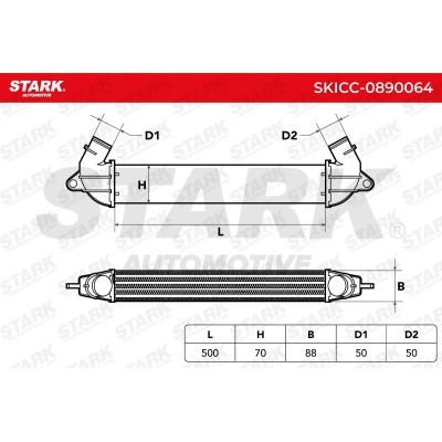 Intercooler, Charger Stark SKICC-0890064 SKICC-0890064 - photo 5