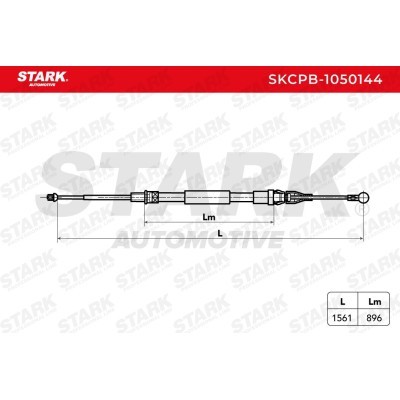Cable Pull, Parking Brake Stark SKCPB-1050144 SKCPB-1050144 - photo 5