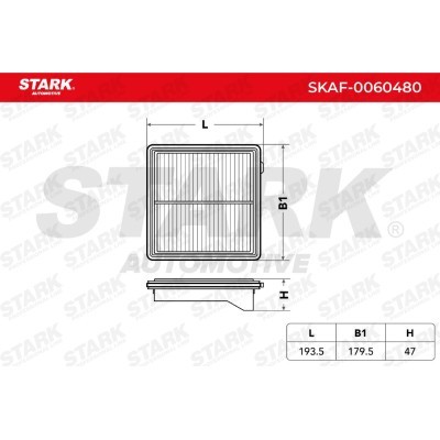 Air Filter Stark SKAF-0060480 SKAF-0060480 - photo 3