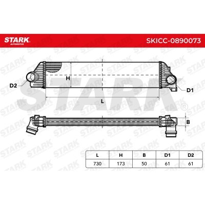 Intercooler, Charger Stark SKICC-0890073 SKICC-0890073 - photo 5