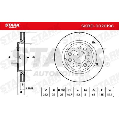Brake Disc Stark SKBD-0020196 SKBD-0020196 - photo 6