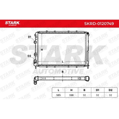 Radiator, Engine Cooling Stark SKRD-0120749 SKRD-0120749 - photo 4