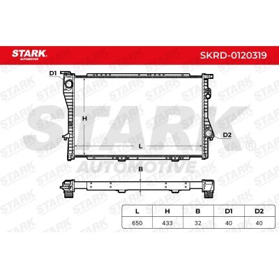 Radiator, Engine Cooling Stark SKRD-0120319 SKRD-0120319 - photo 4