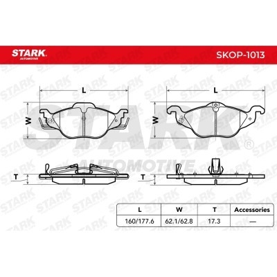 Brake Pads Set Stark SKOP-1013 SKOP-1013 - photo 2