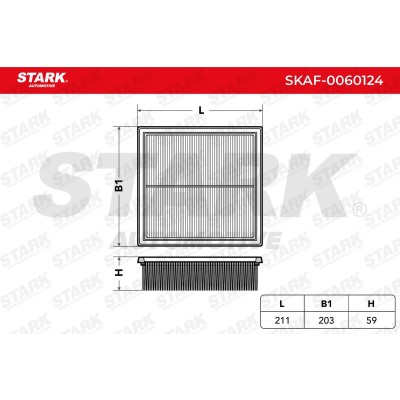 Air Filter Stark SKAF-0060124 SKAF-0060124 - photo 7