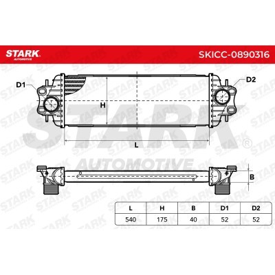 Intercooler, Charger Stark SKICC-0890316 SKICC-0890316 - photo 7