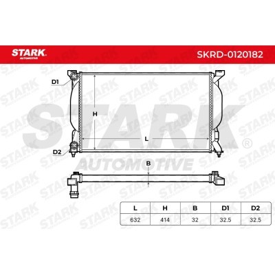 Radiator, Engine Cooling Stark SKRD-0120182 SKRD-0120182 - photo 4
