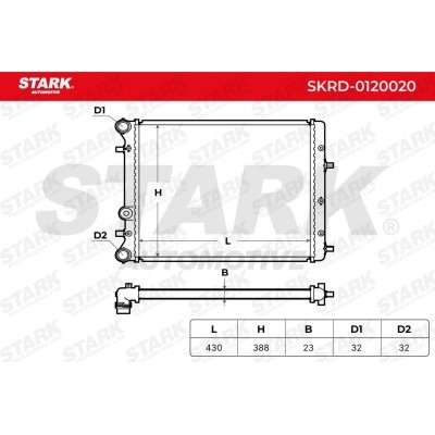 Radiator, Engine Cooling Stark SKRD-0120020 SKRD-0120020 - photo 6