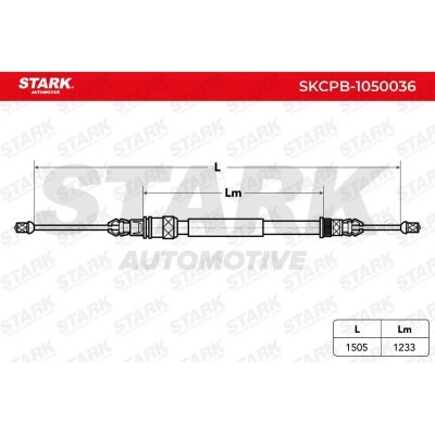 Cable Pull, Parking Brake Stark SKCPB-1050036 SKCPB-1050036 - photo 3