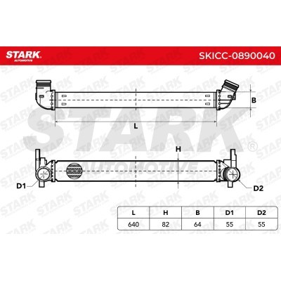 Intercooler, Charger Stark SKICC-0890040 SKICC-0890040 - photo 5