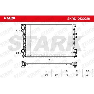 Radiator, Engine Cooling Stark SKRD-0120218 SKRD-0120218 - photo 8