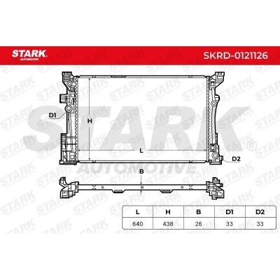 Radiator, Engine Cooling Stark SKRD-0121126 SKRD-0121126 - photo 5