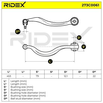 Control Arm RIDEX 273C0061 273C0061 - photo 4