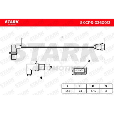 Crankshaft Pulse Sensor Stark SKCPS-0360013 SKCPS-0360013 - photo 3