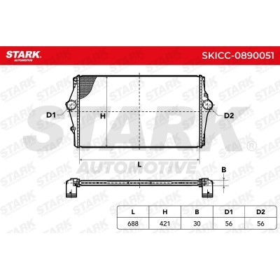 Intercooler, Charger Stark SKICC-0890051 SKICC-0890051 - photo 6